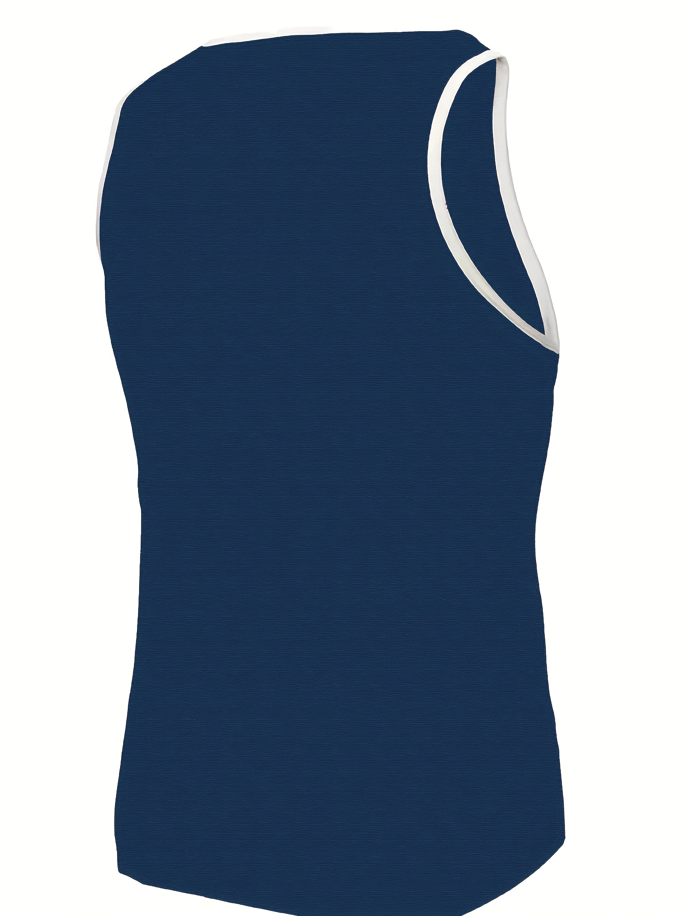 Men's Solid Color Vest Summer Tank Top Sleeveless Fitness Sports Shirt Trendy