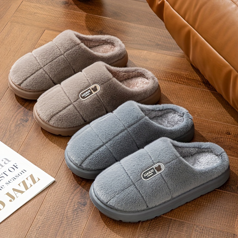 

-lined Slippers For - Non- Eva , / -on Fuzzy Lining, For Fall/, ,