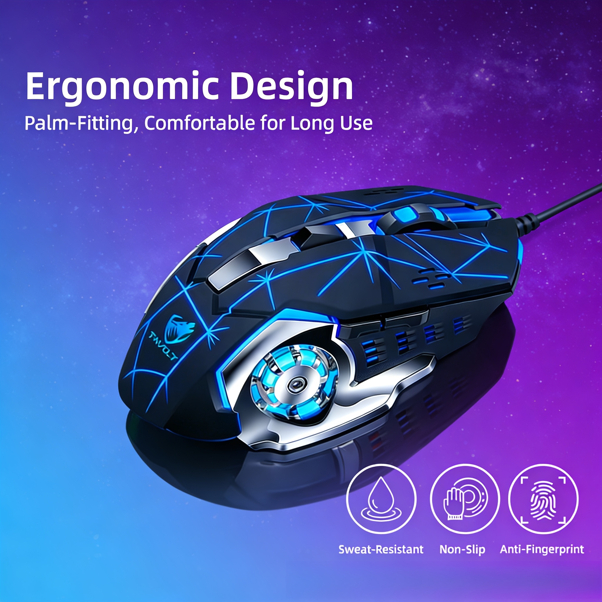 Temu – TEMU Rechargeable Mouse – Bt + 2.4g Wireless, Rgb Gaming Mouse, Silent Click, Long , – For Office & Gaming, Pc Laptop Accessories