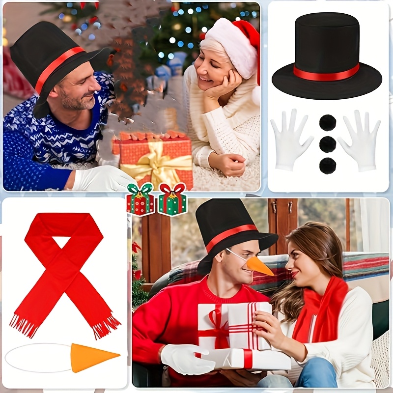 8pcs snowman costume adult men women snowman suit hat - Temu Mexico