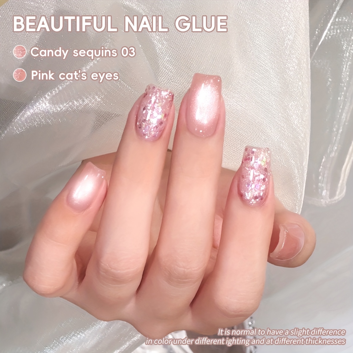 Cat Eye Nail Trends 2025 Holographic Nail Art Colorful Sequin Nail Art 2-color Set 15ml Magnetic Nail Gel Soaking Led Gel Salon Female Nail Art Tools Gel