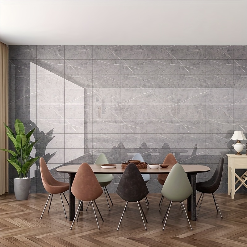 10pcs 20pcs 60cm 30cm 23 62in 11 81in porcelain tile stickers wall decoration ugly wall panel waterproof and moisture proof bathroom kitchen wallpaper details 6