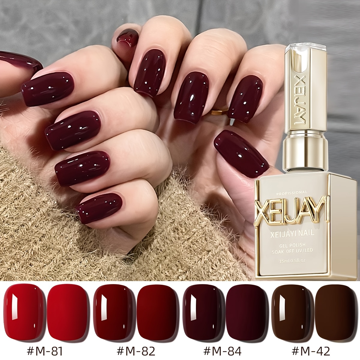 TEMU 15ml Gel Nail Polish In For Soaking, Led Nail Gel For Women, Nail Art Tools For Fashionable For Home And Salon Nail Art Suitable For All