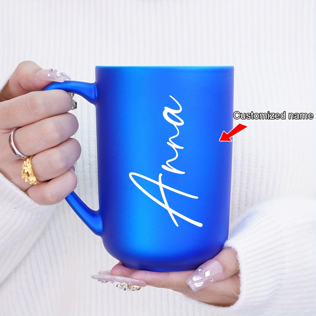 G MUGS Customizable Name Insulated Ceramic Coffee Mug