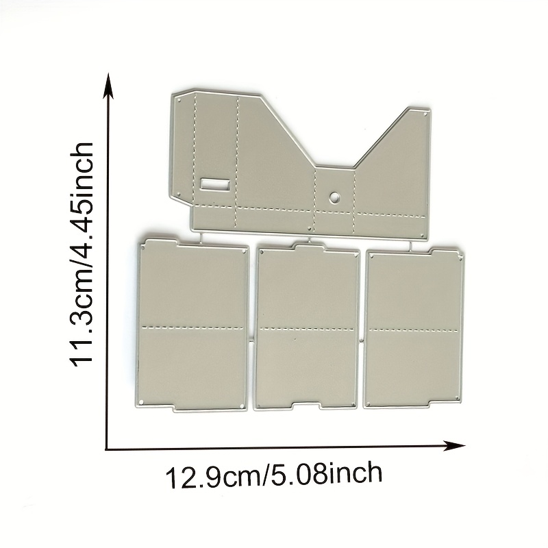 Image of 1pc Mini File Folders And Magazine Holder Metal Cut Dies Stencils For Scrapbooking Photo Album Decorative Embossing Diy Paper Cards