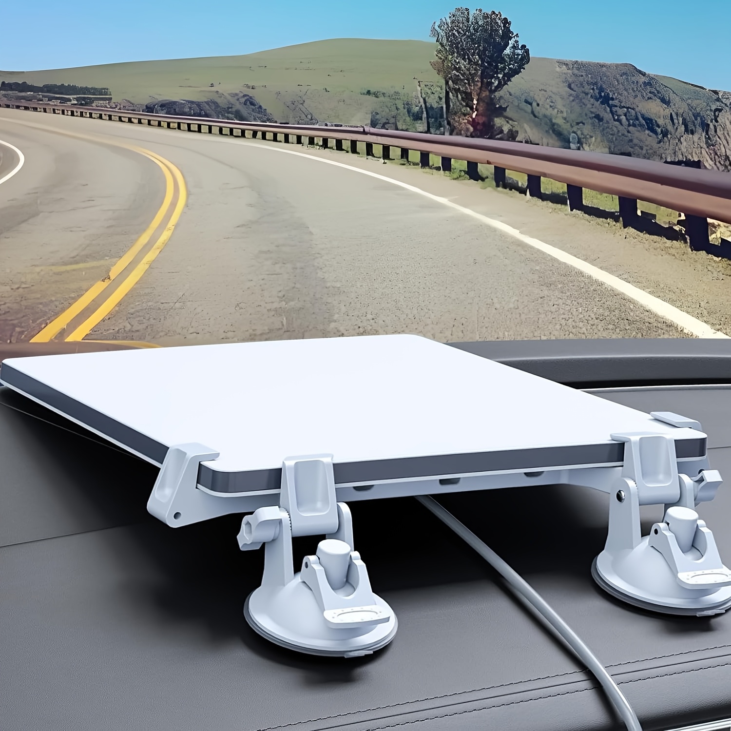 TEMU Starlink Mini Car Mount For Dashboard And Hood, Suction Cup Starlink Mini For Dash Mount For Car, Stable Satellite Signal Starlink Mini Holder,