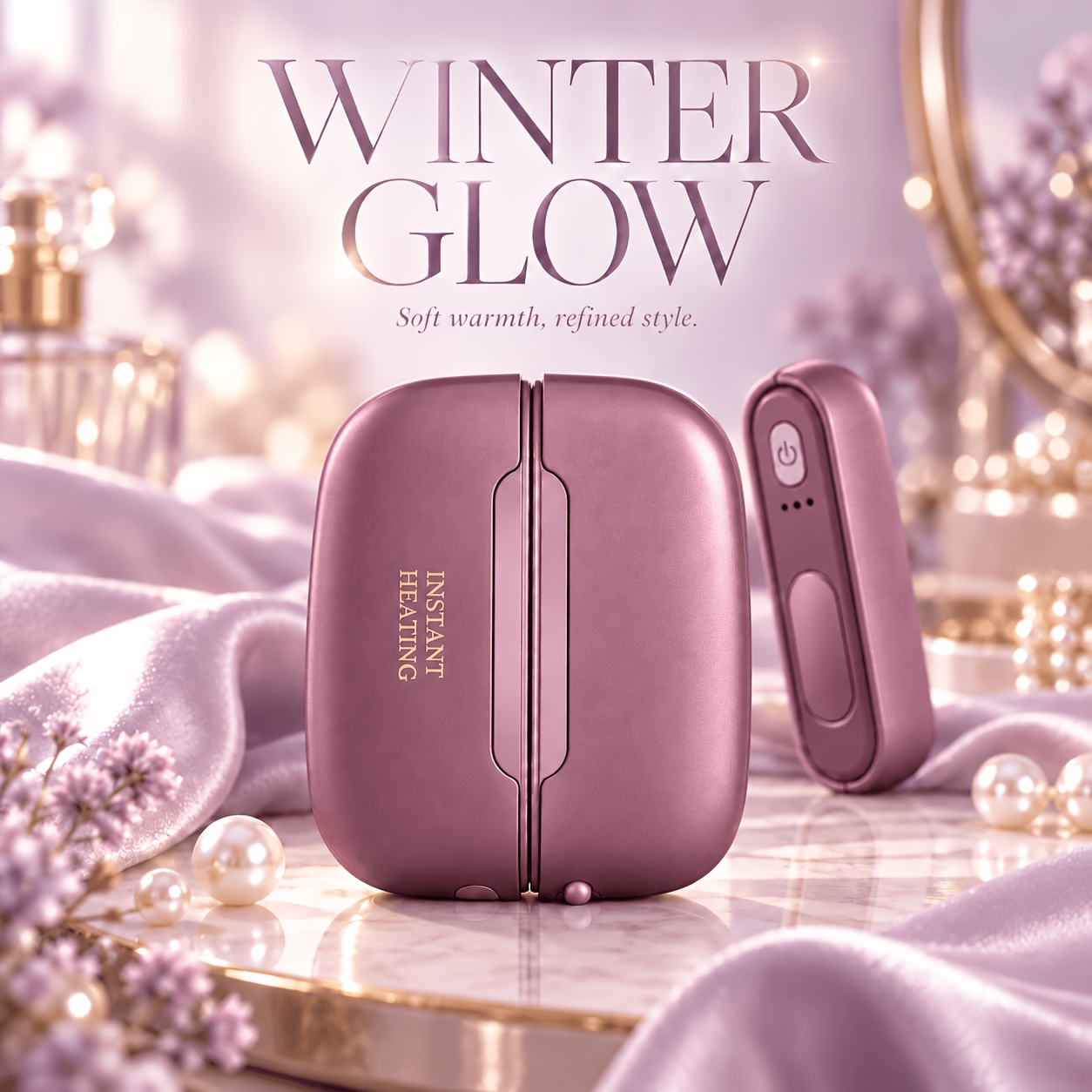 Image of 2pcs Hand Warmers, Goddess Gift, Magnetic Suction 2pcs, 2x3000 Mah Large Battery, Intelligent Temperature , Ultra Long , Easy To Carry Around, Providing At , Perfect Gifts