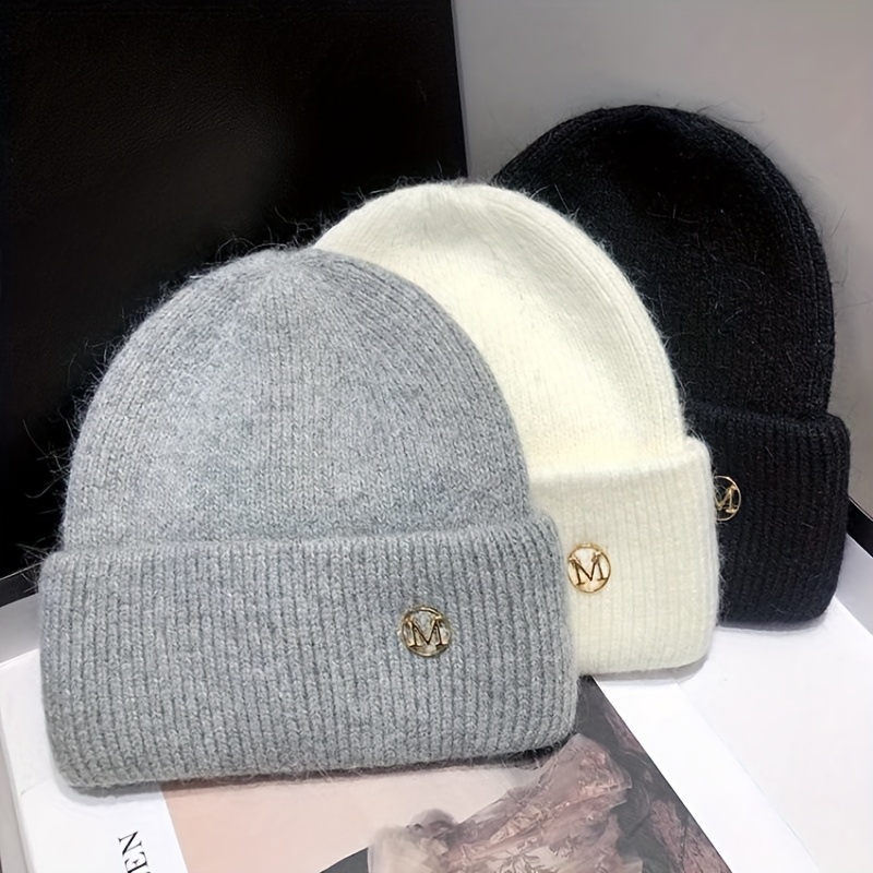 Embroidered Winter Warm Hat, Fashionable Cold-Proof Cap
