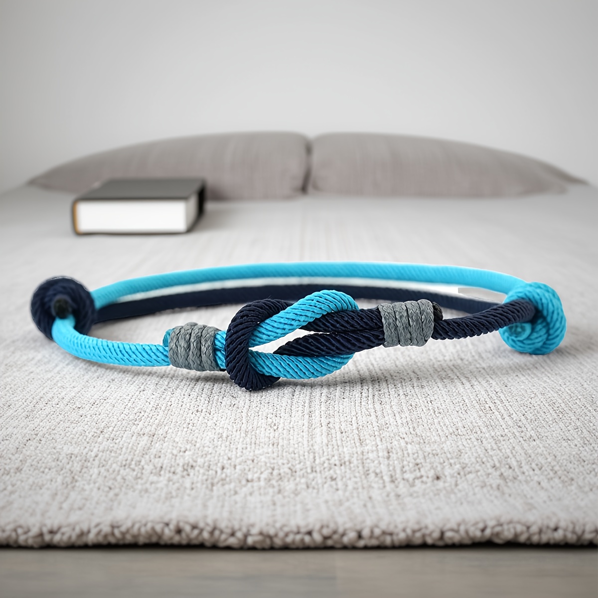 Men's Minimalist Braided Cord Bracelet, Handmade