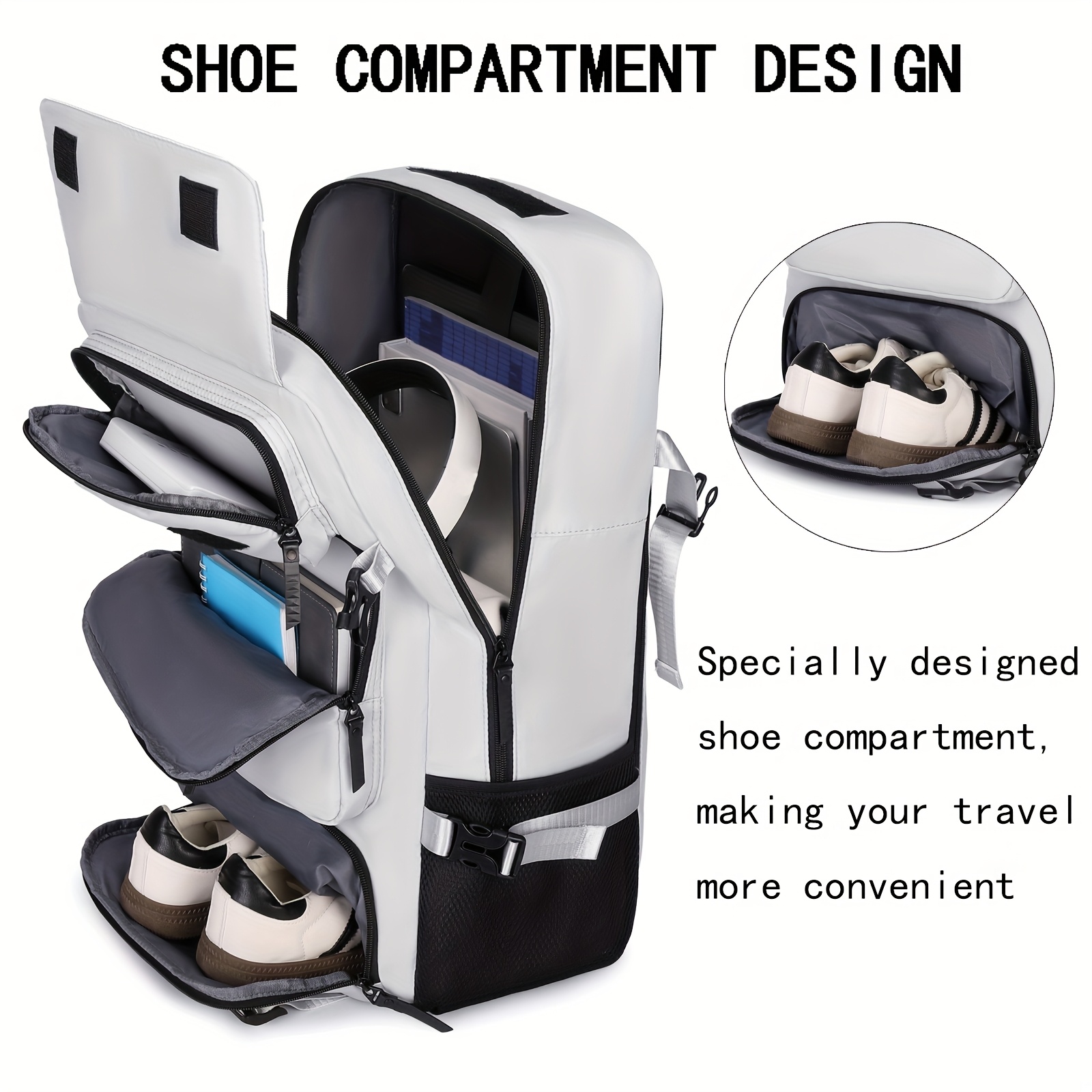 womens travel backpack large 17 3 inch laptop bag men - Temu Germany