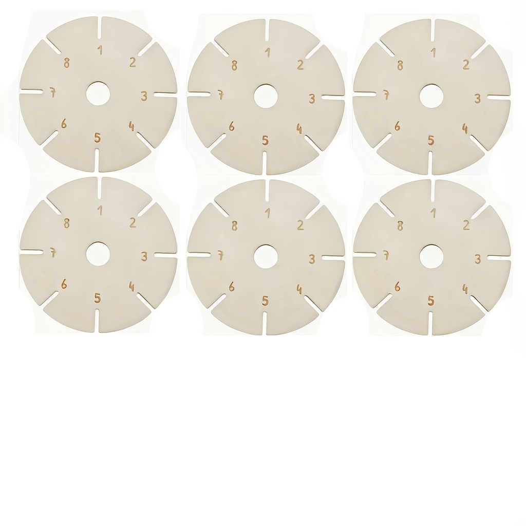 2d Flat - 6 Round Discs For Weaving Bracelets, Cordless And Flat, Designed For Making Bracelets