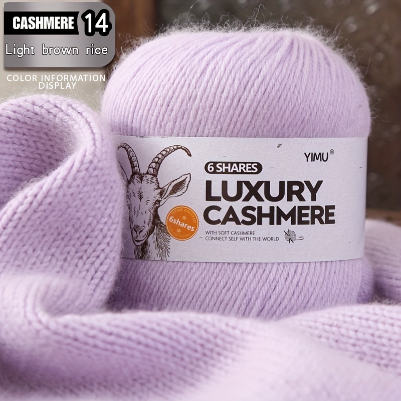 6 strand cashmere yarn 100 00 soft warm knitting wool   diy hat scarf sweater fleece pants 1pc 12 balls 600g