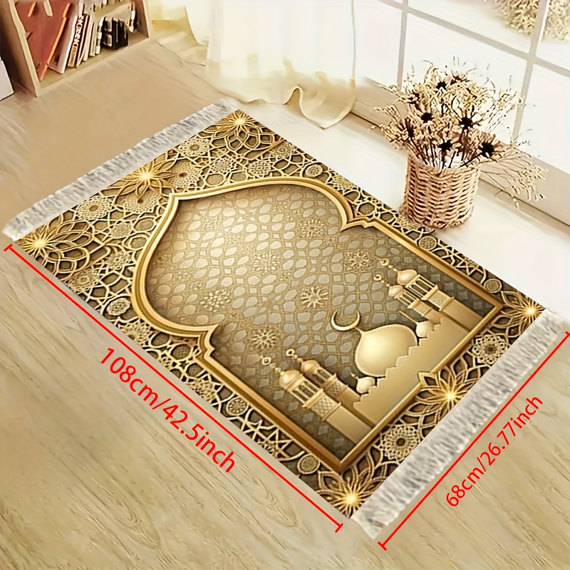 TEMU 1pc, Tapis de prière portable, Pèlerinage, Tapis de genoux pliable pour , pour la prière, utilisé pour les activités de pèlerinage, utilisé à et