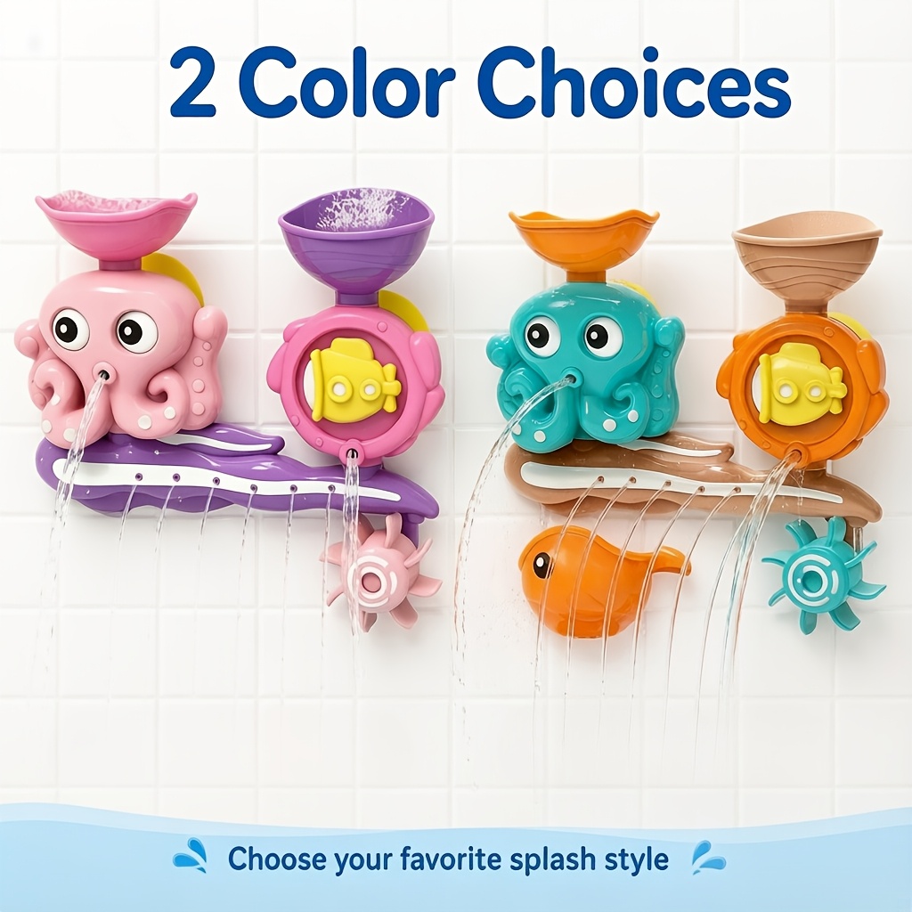 Interactive Suction Cup Bath Toy Set for Youngsters