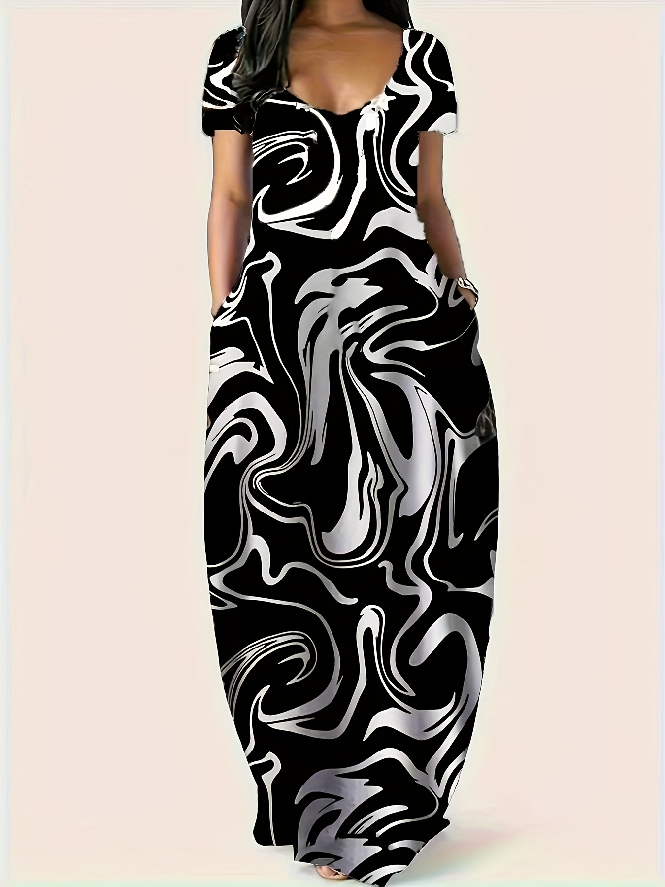 plus size plus size ladies summer round neck plus size