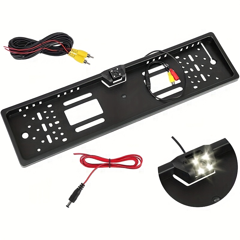 camera de reversare pentru plăcuțe europene cu 4 led-uri și vizualizare nocturnă, compatibilă cu plăci ue, fără baterie Detaliile articolului 3