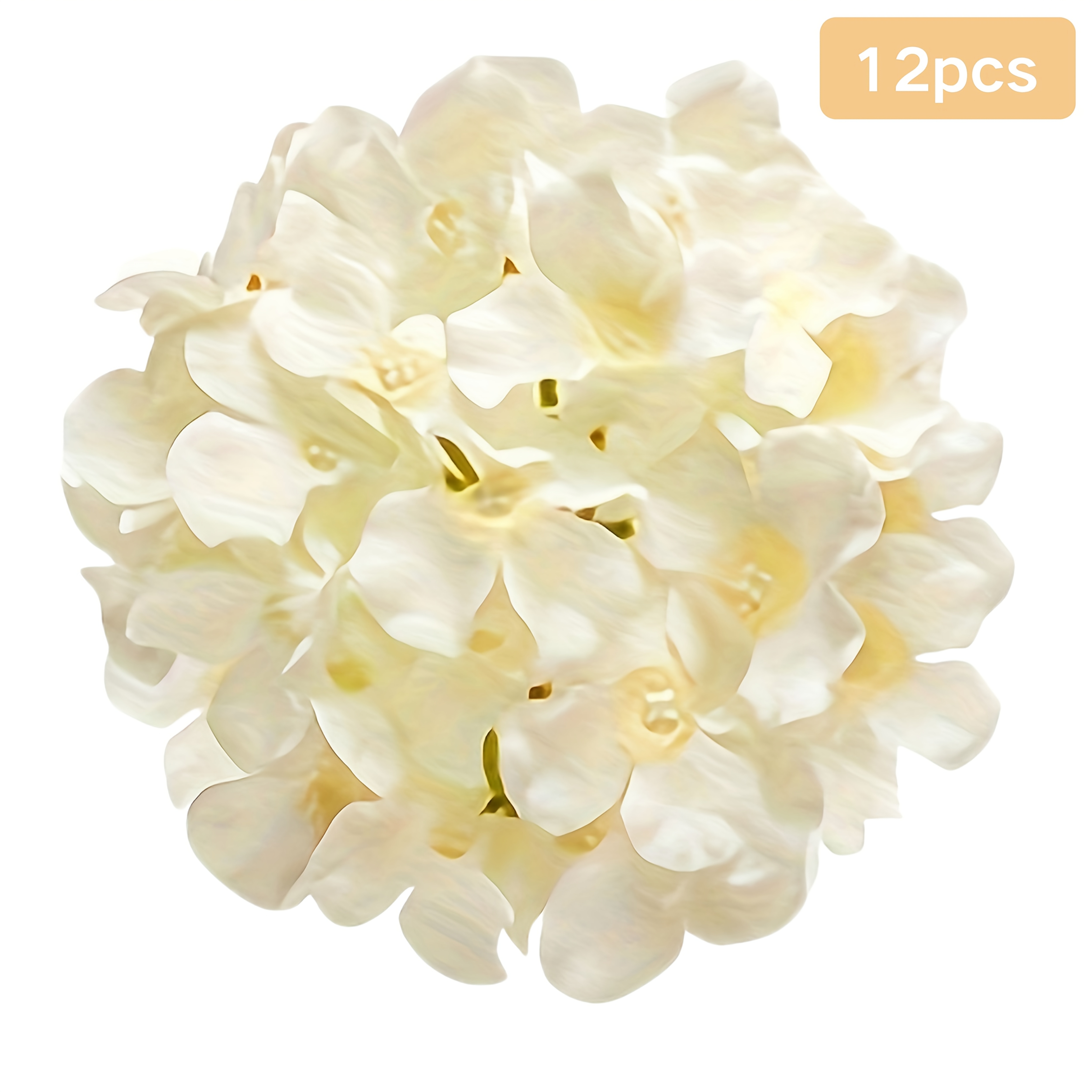 E-shop 12 Künstliche Hellgrüne Hortensienköpfe Outdoor-Dekoration Künstliche Hortensien Hochzeit Hortensienköpfe Hochzeitsboden-Dekoration Einzelblume