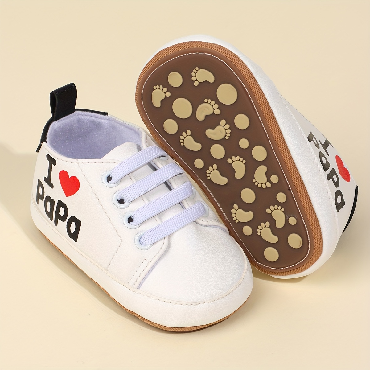 Witte sneakers met zachte zool voor baby's en peuters (jongens en meisjes)