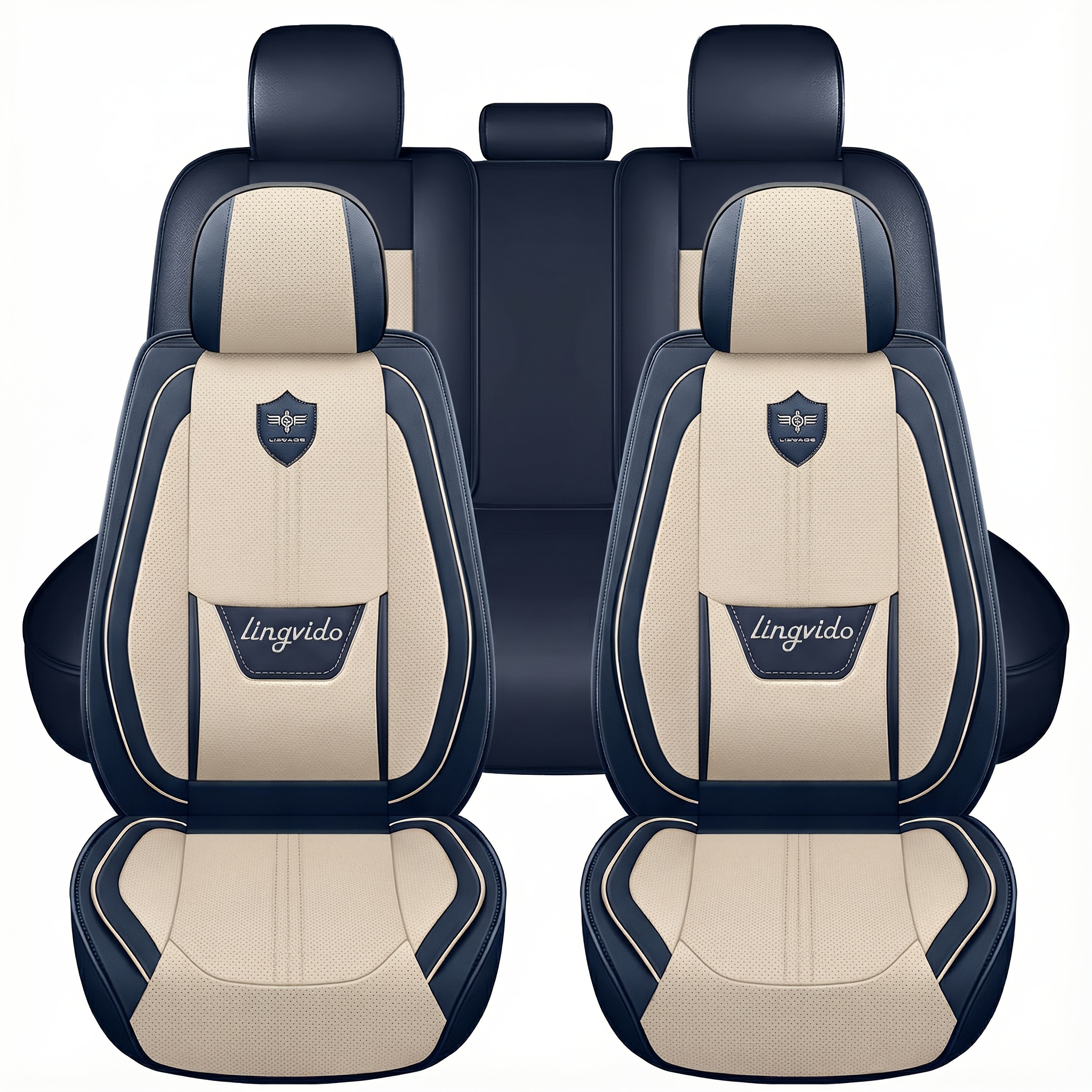 TEMU Premium Waterproof Car Seat Covers, Front & Full Set Options, Universal Fit Automotive Interior Accessories For Sedans Suvs Trucks, Protection
