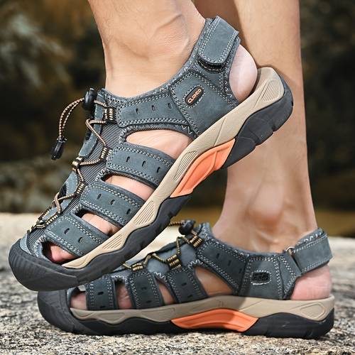 sneakers mens outdoor hiking sandals with non slip cushioned water shoes durable trekking footwear for men breathable summer beach sandals