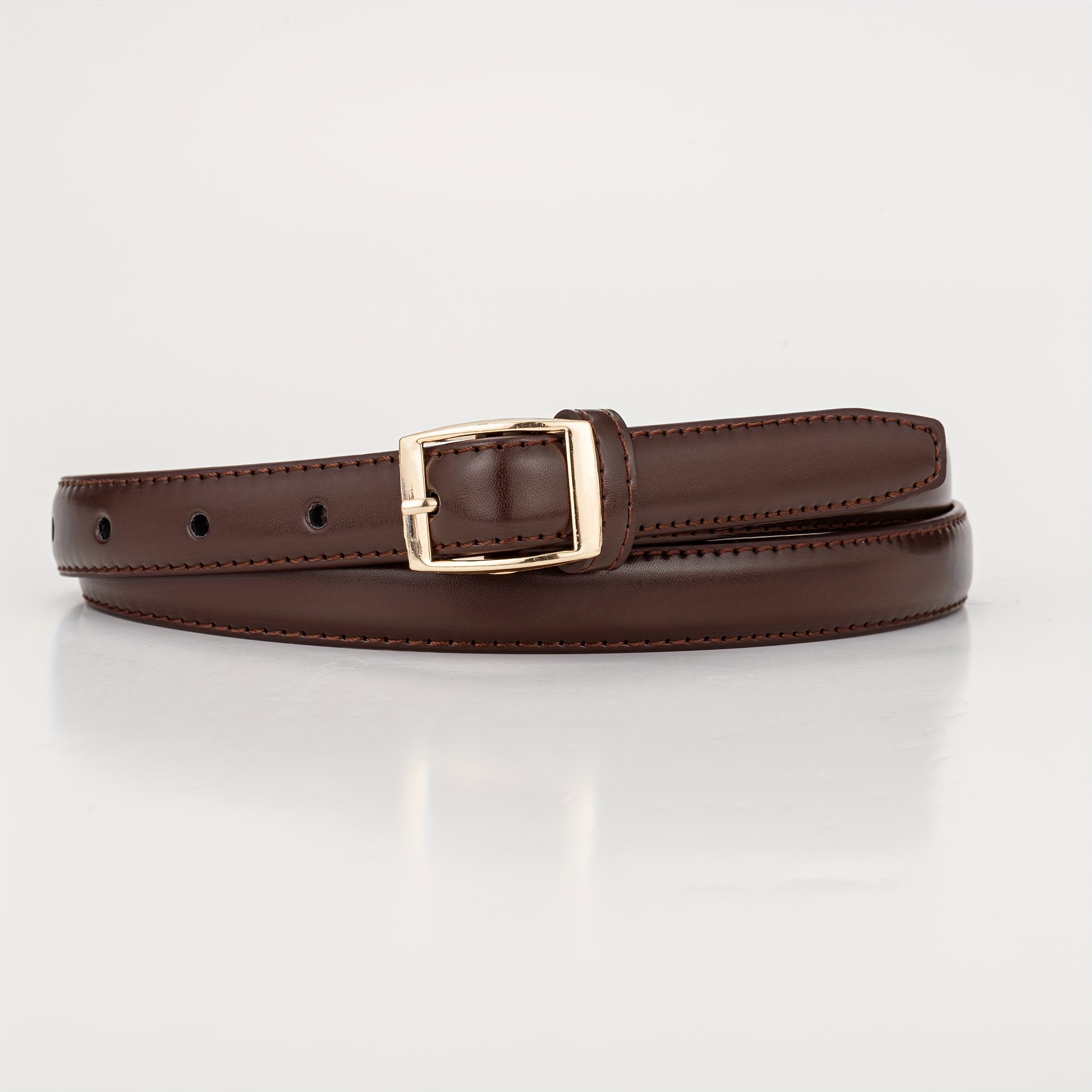 Image of Golden Square Simple Girls' Belt Versatile Trendy Fashion Decorative Waistband