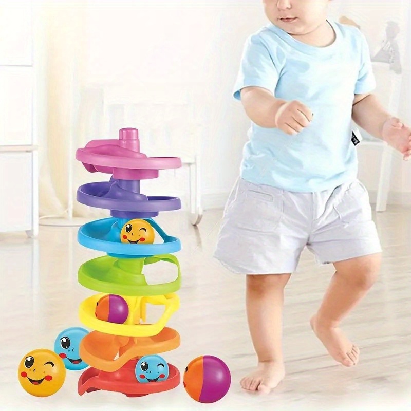 Colorful Rolling Ball Stacking Toy Set