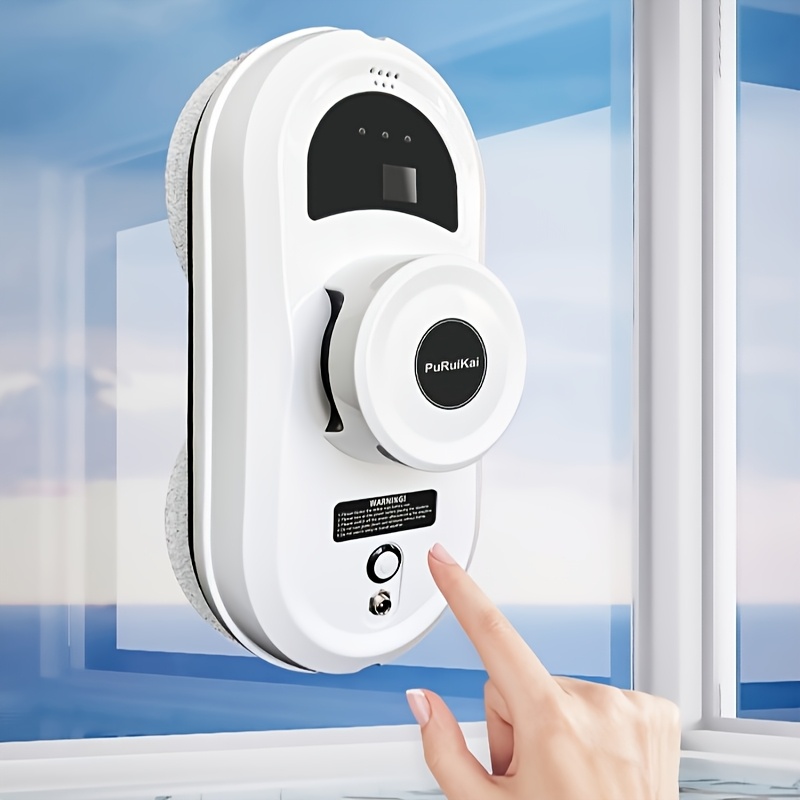 TEMU El robot limpiador de ventanas inteligente del almacén local es completamente automático