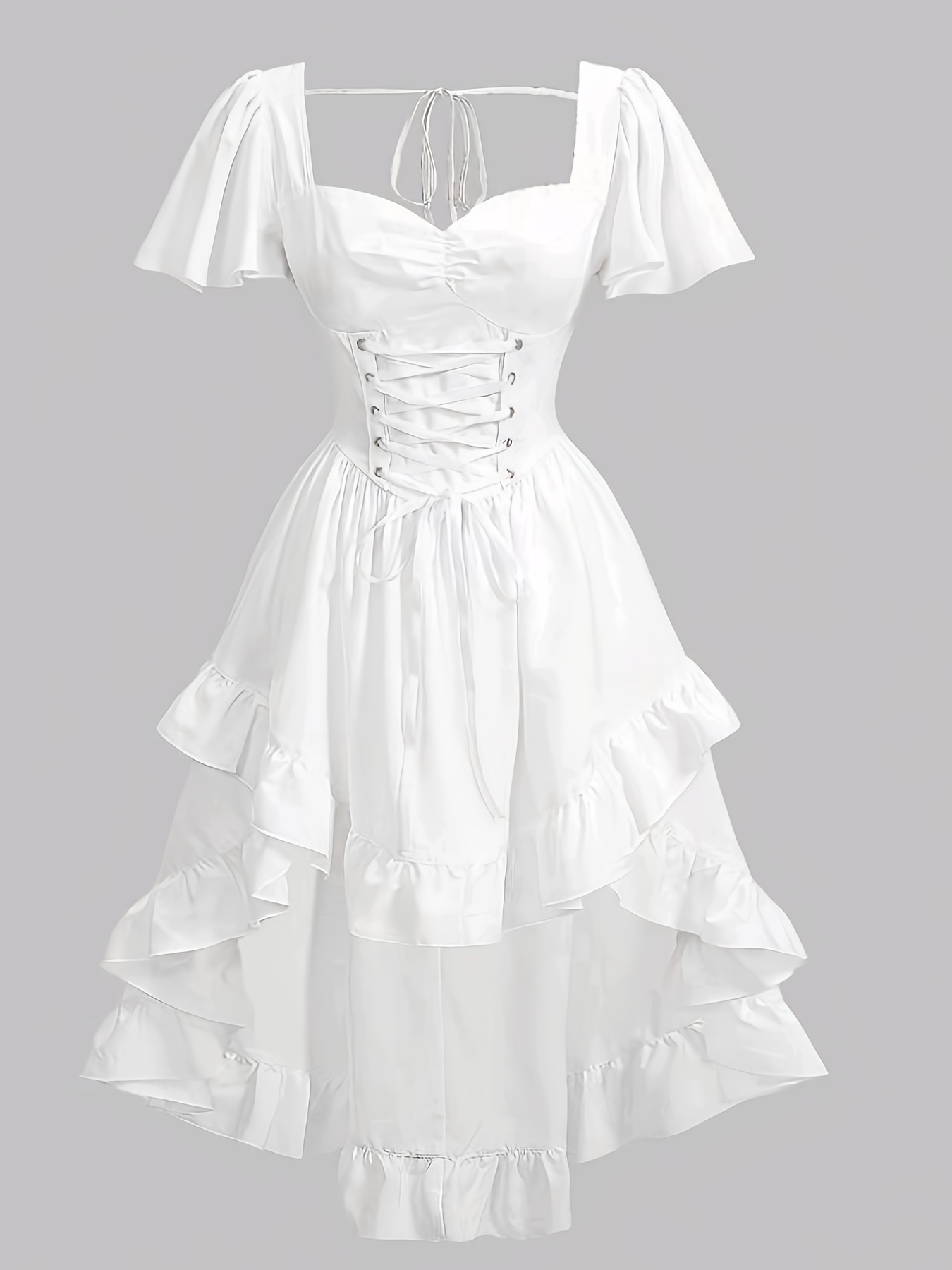 beachy white wedding dress Simple White Beach linen wedding dress BIEL main image 0