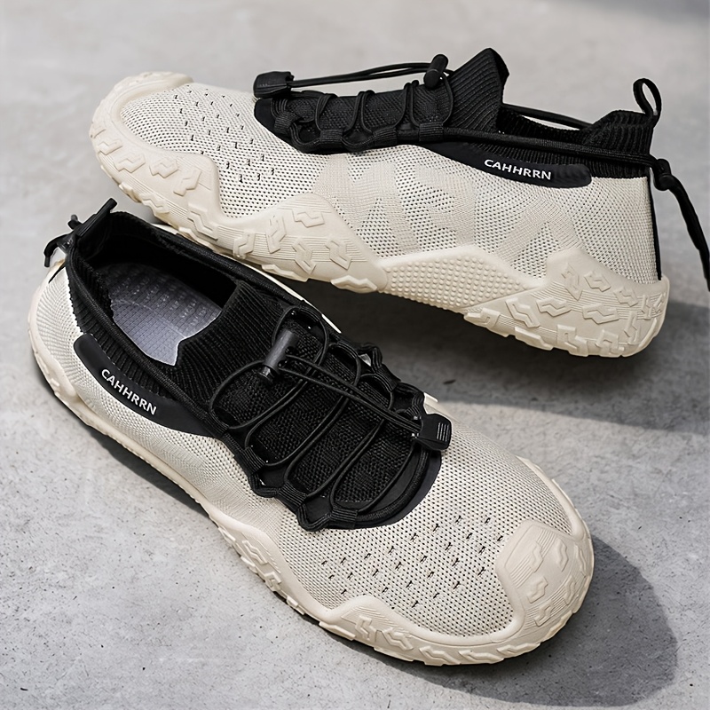 Sneakers, New Summer Men's Breathable Knit Mesh Sock Shoes, Outdoor Sports Hiking Running Shoes, Thick-Soled Wear-Resistant Sneakers for Daily Commuting, Low-Top Trendy Sports Shoes