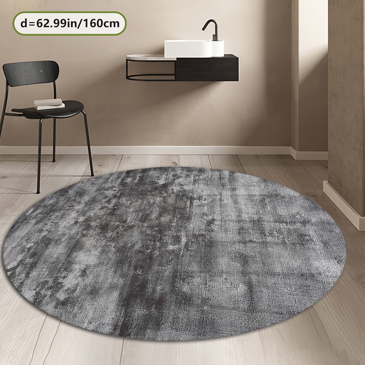 TEMU Golden Diamond Velvet   800g/mÂ²   Dotted Plastic Backing. Vintage Gray Tie-dye Pattern Exquisite Rug, Comfortable And Beautiful, Versatile