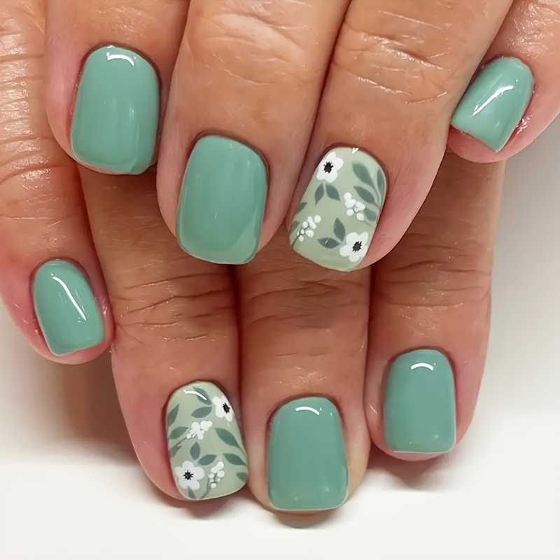 TEMU Upgrade Your Look - 24pcs Press-on Nail Set With , Fresh And Delicate Style, Brightening Effect, Versatile And Fake Nails For Nail Extension,