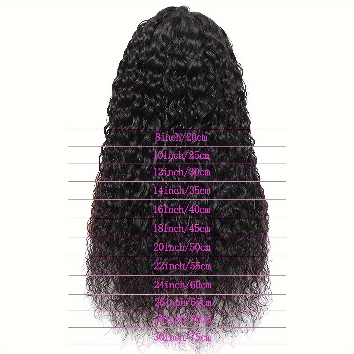 Water Wave HD Lace Front Wigs Human Hair wigs for black Women 24 inch  Transparen