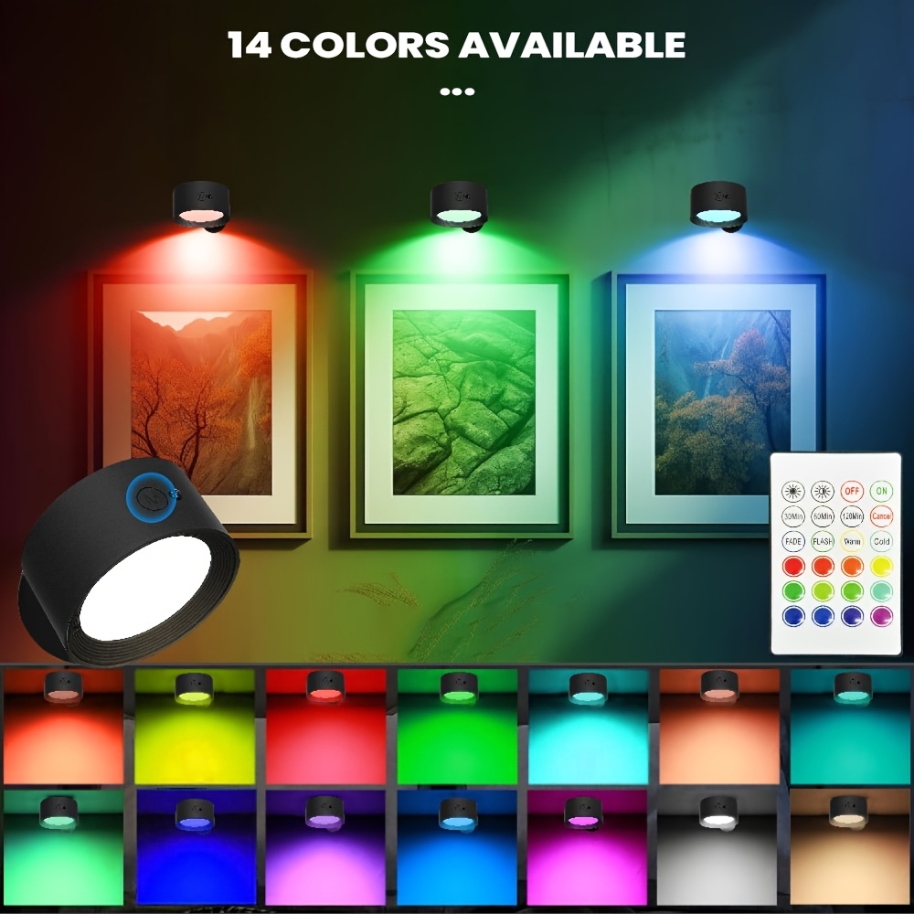 indoor rechargeable led wall light colorful rgbw mural Temu Pakistan