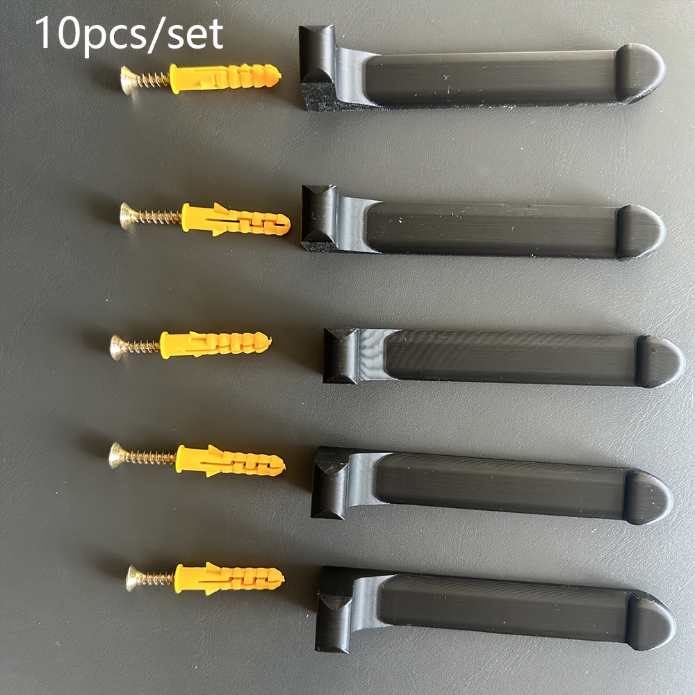 TEMU Paquete de 10 dispensadores de cinta de pared resistentes de 7 cm, estantes resistentes a la corrosión, ganchos multifuncionales de colgar