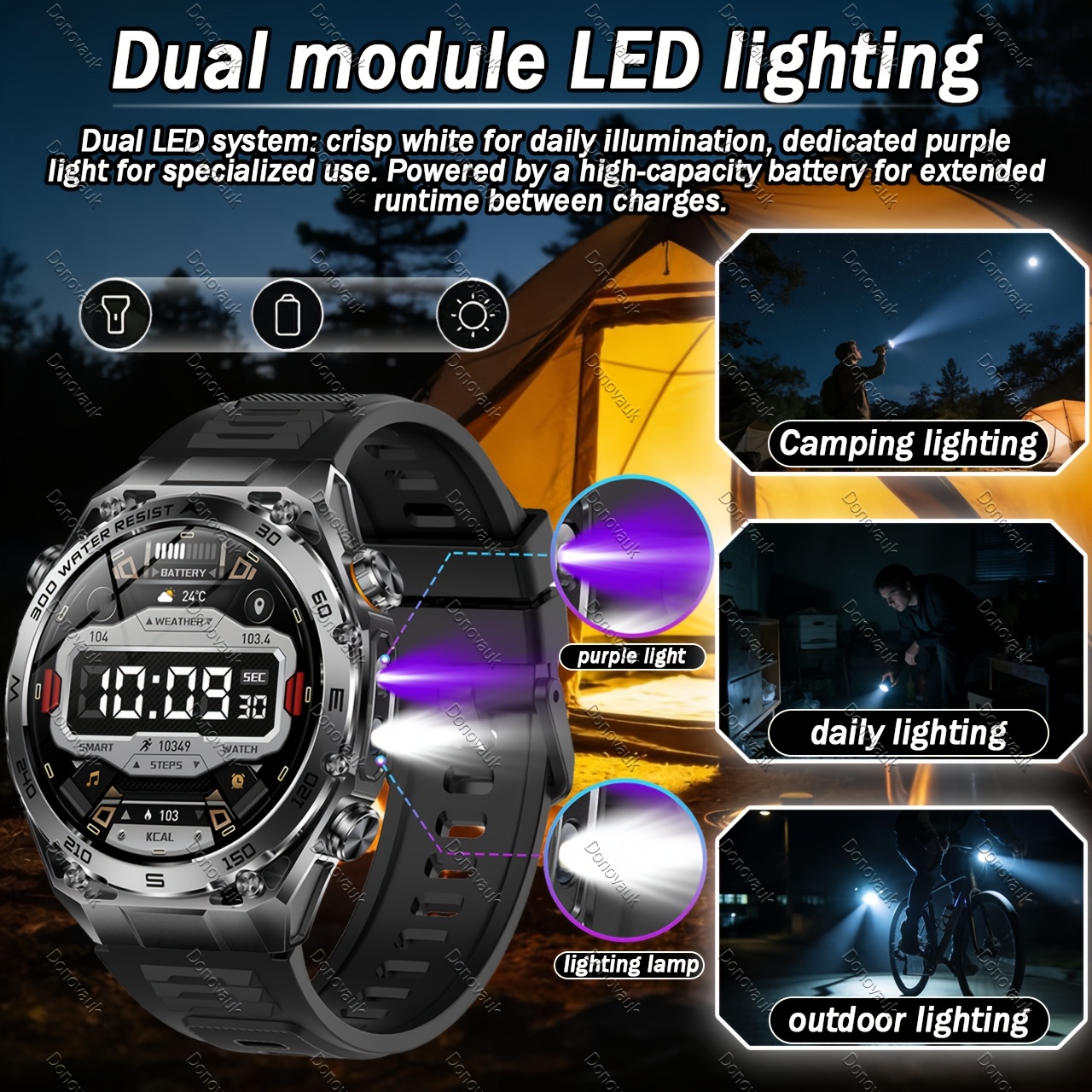 Durable Smartwatch with Lightweight Alloy Design