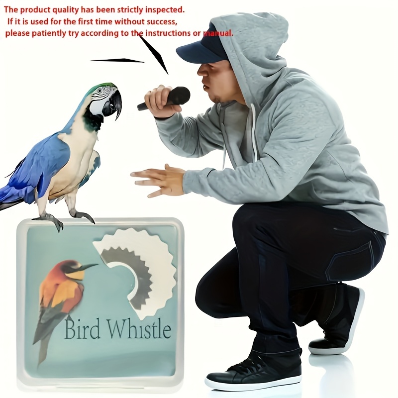 1pc stainless steel   toy     tongue skills call unique oral skills tool for birds multiple colors   perfect gift for   enthusiasts   toy   interaction durable construction bird toys 0