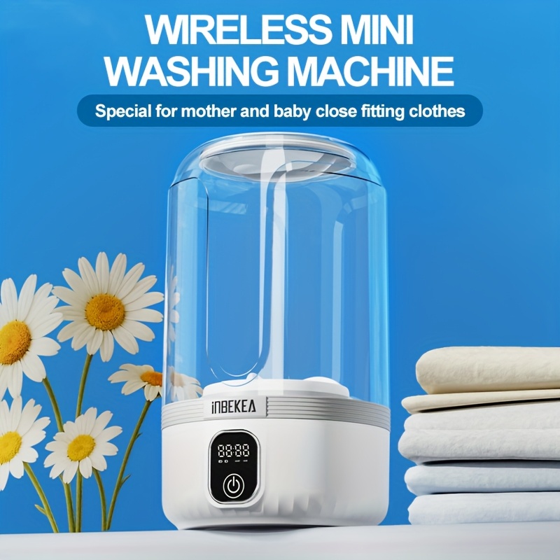2025 portable mini washing machine 5 15 minute timer usb charging 300w capacity 0 67 63 ounces top quality pulsating underwear underpants compact and lightweight suitable for apartments dormitories hotels rvs and travel camping