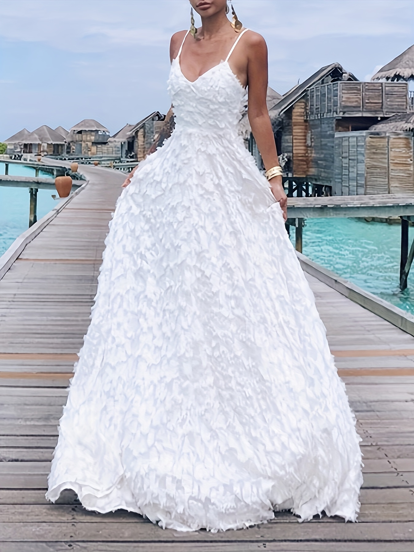 yy0306003 new style sleeveless long dress tassels v neck