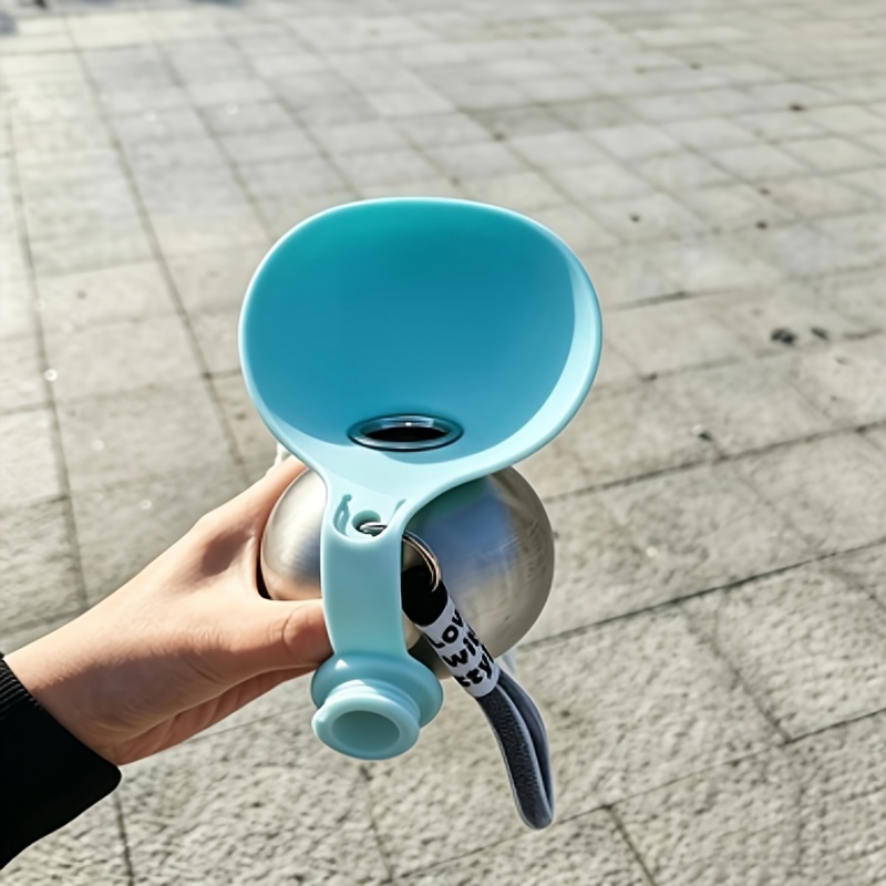 TEMU Portable Stainless Steel Cat And Dog Water Bottle, Leak-proof Stainless Steel Pet Travel Water Bottle With Bowl, Suitable For Outdoor And Travel