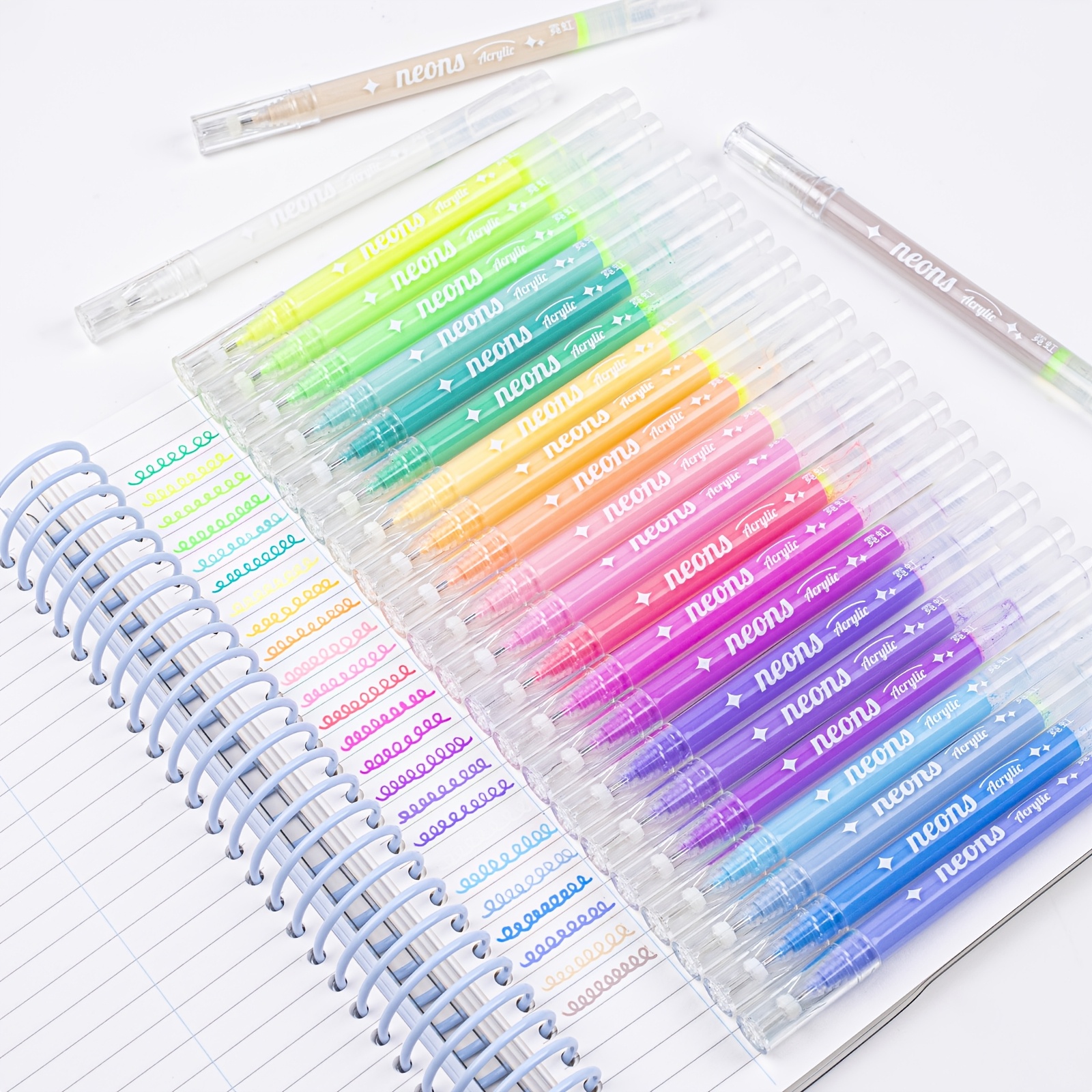 

24pcs Colors Gel Marker Pens Ultra Fine 1.0, Set Of Marker Pens For Journaling, Crafts Art Supplies