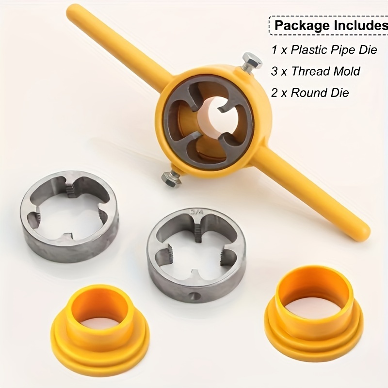 6pcs Pvc Pipe Threader Set Easytouse Round Mold Tools For Thread