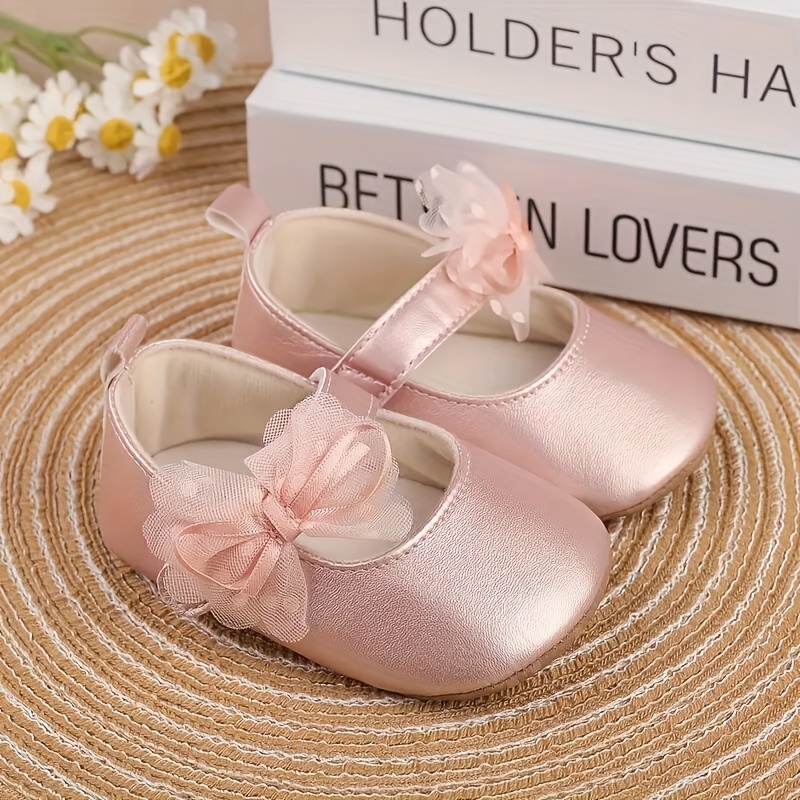 Image of Newborn Princess Summer Shoes For 0-1 Years, Kids Sandals, Toddler Walking Shoes, Children's Shoes, Kids , Non-slip Princess Shoes, Flat Shoes For Girls, Toddler Walking Shoes