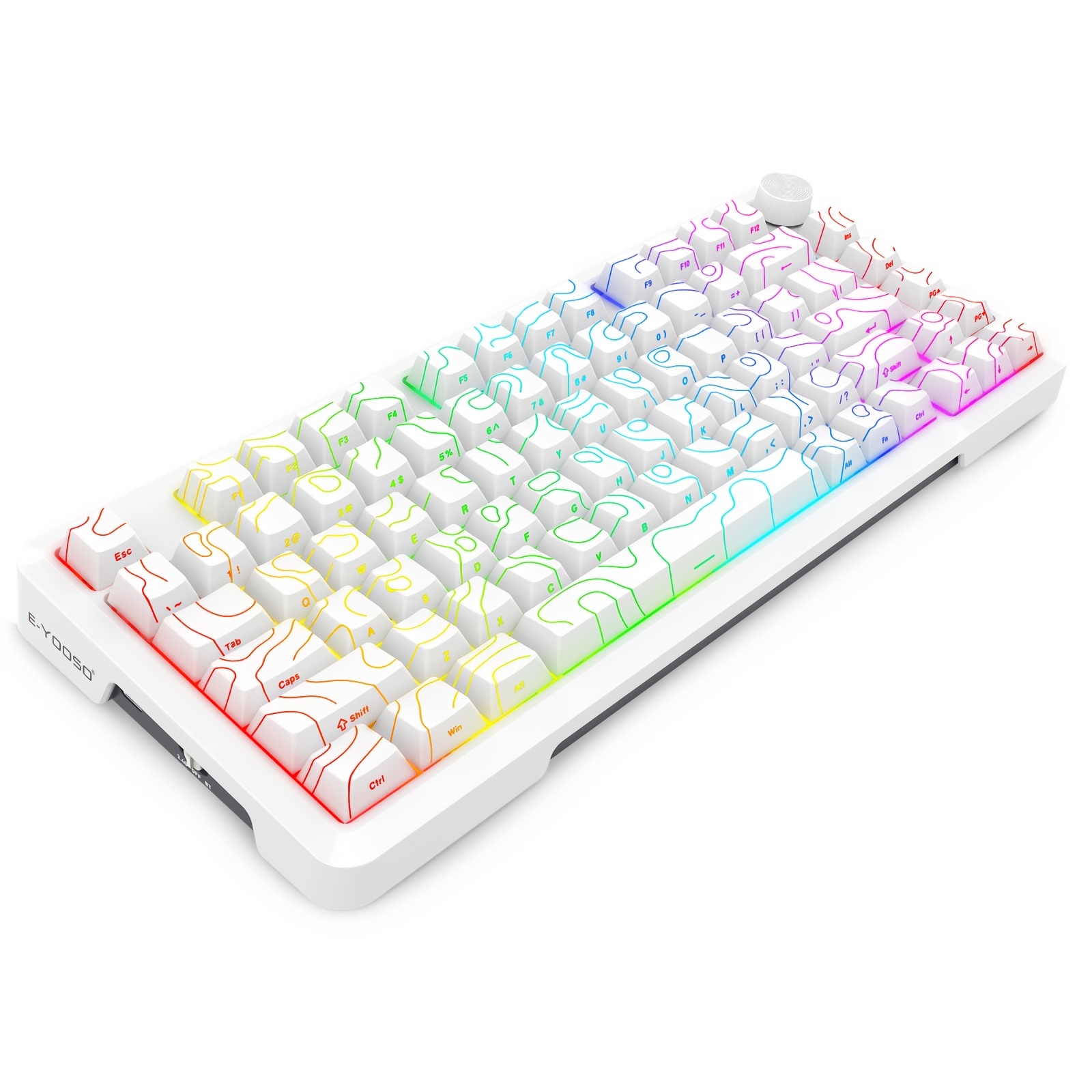 e yooso z82 mechanical keyboard 3 bt wired 2 4 - Temu United Arab