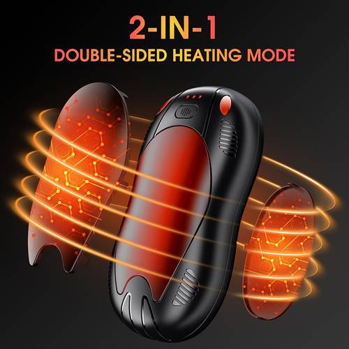 2pcs scaldamani portatili ricaricabili - scaldamani tascabili usb ricaricabili, per escursioni, sci, , campeggio, attività invernali - regalo per natale e attività invernali - scaldamani compatti (regalo )