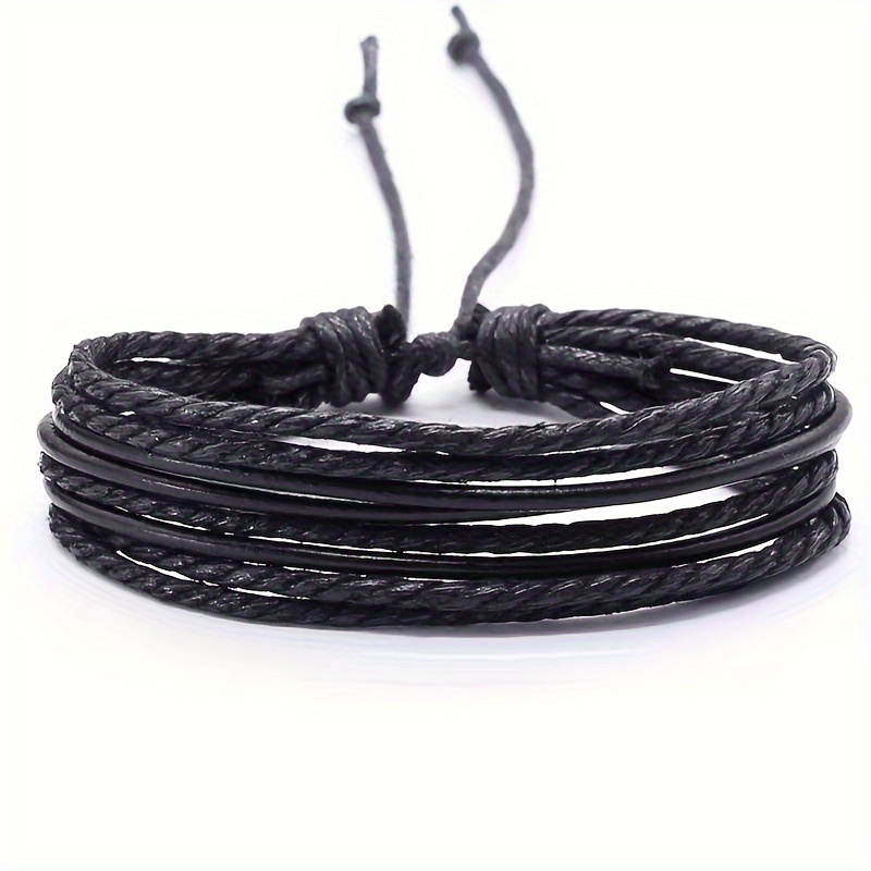 TEMU 1pc European And American Minimalist Handmade Production, Hand-woven Retro Vintage Bracelets, Fashionable And , Bracelet, Jewelry