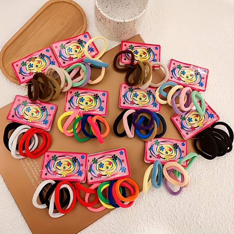 

72pcs Couius Seamless Hair Tie Set - High , Hair, Assorted Colors, Essential For Women, Fashionable Solid , Casual Hair Ties|stylish Hair Accessories|seamless Construction