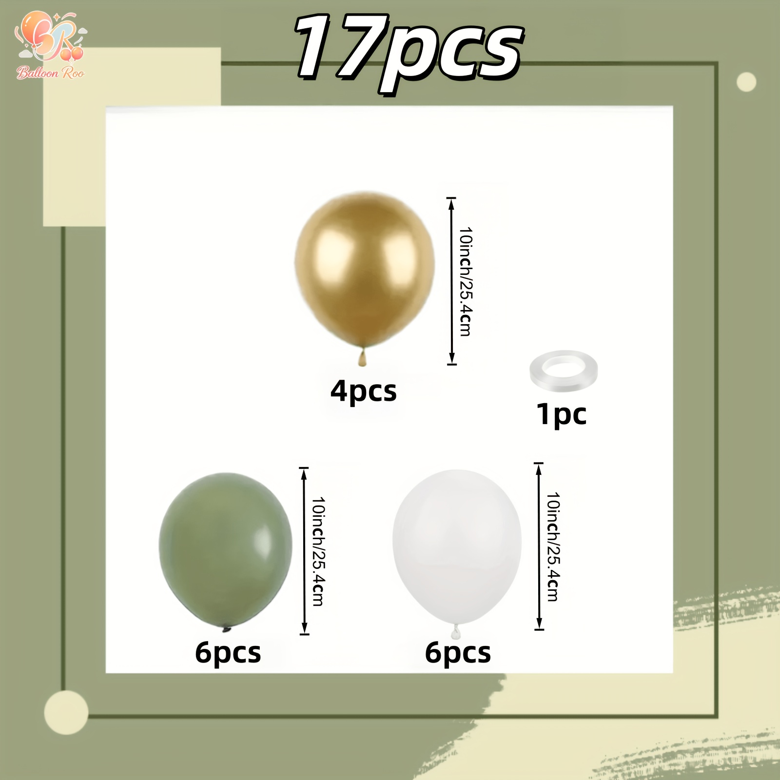 TEMU Set di 17 palloncini retr簷 , dorati e , per compleanni, matrimoni, San, Capodanno, , decorazioni a tema , feste di single, decorazioni da