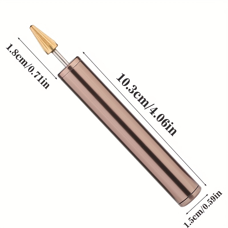 TEMU Stylo de teinture pour bords en cuir, Applicateur à rouleau pour bords avec manche coloré, Outil d'impression pour bords en cuir pour le