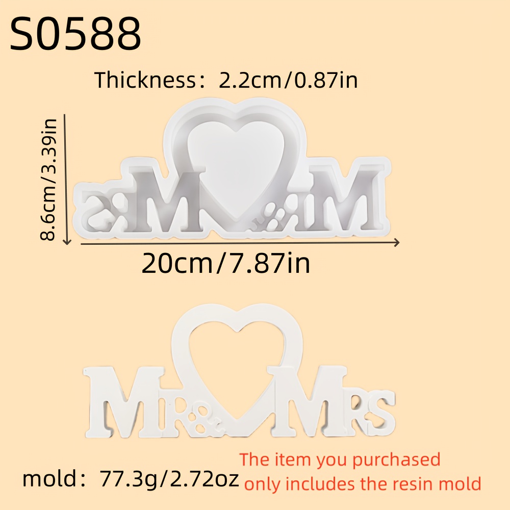 E-shop Harzgussformen für MRS und MR Hochzeit, Kerzen Silikonformen, Gips Ornament Silikonformen, Silikonformen für , Epoxidharzformen S0588