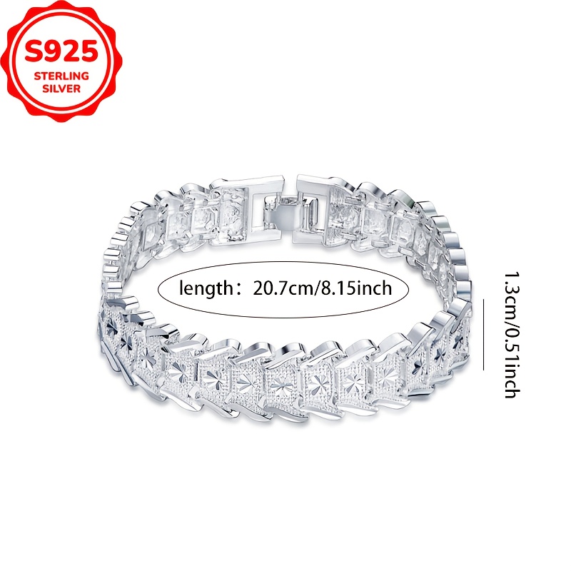 Low Allergy Wide Wave Edge Bracelet, Perfect Gift for Women